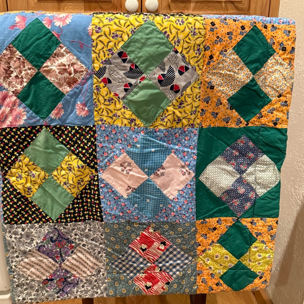 Vintage Handmade Quilt Top